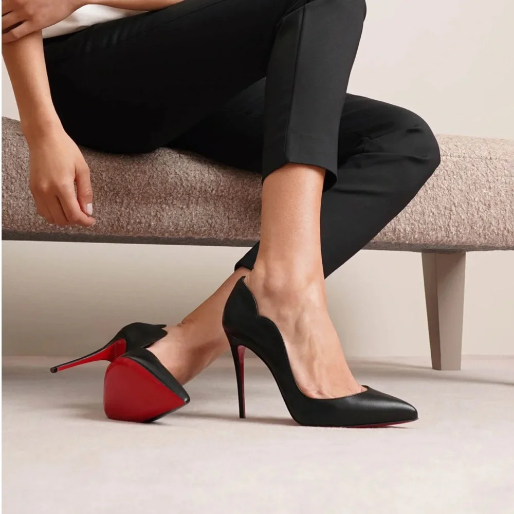 EUC Christian Louboutin Hot Chick Nappa Leather pumps - Picture 9 of 11